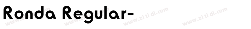 Ronda Regular字体转换